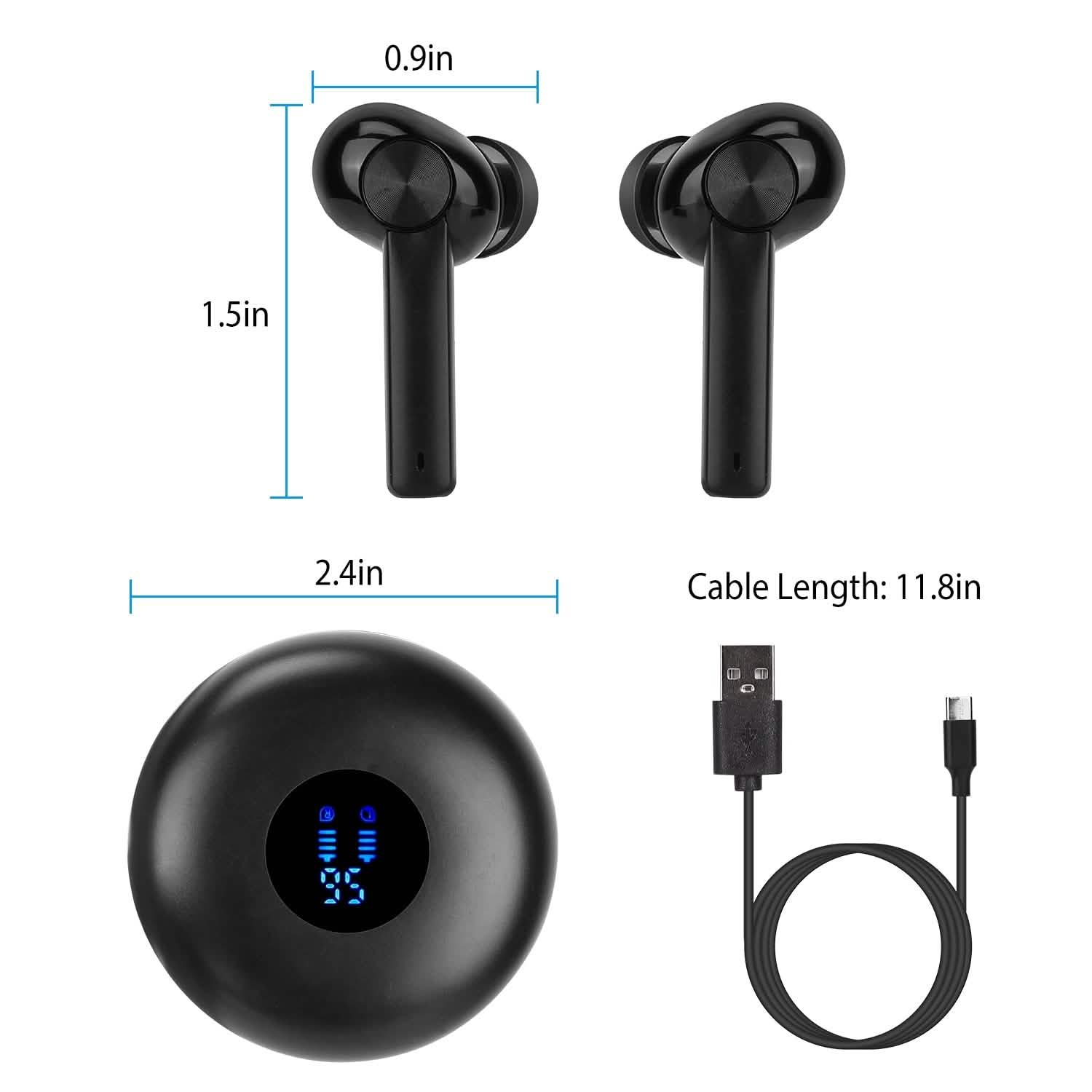 5.0 TWS ワイヤレスイヤホン