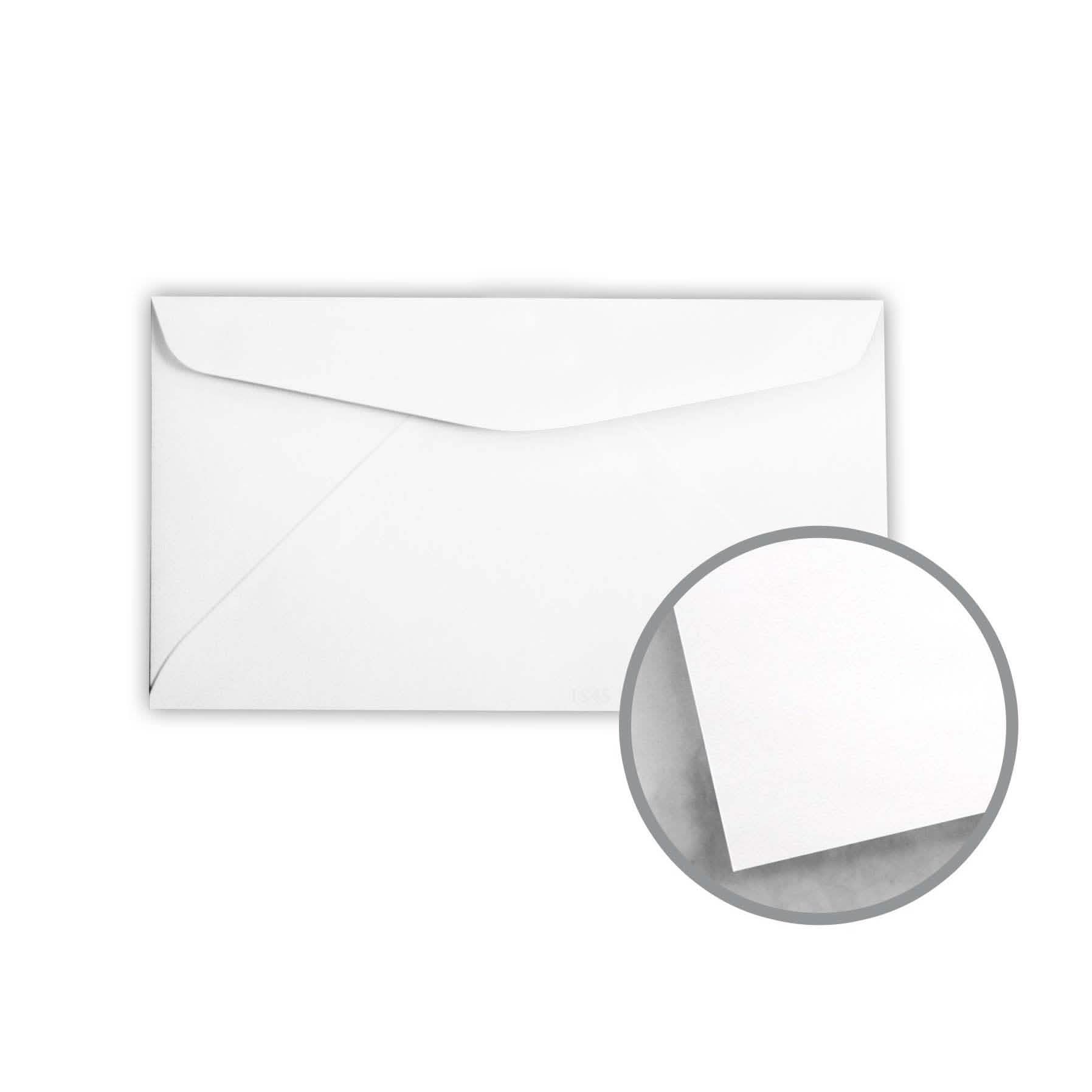 500 Pieces: Printmaster White Envelopes - No. 6 3/4 Regular