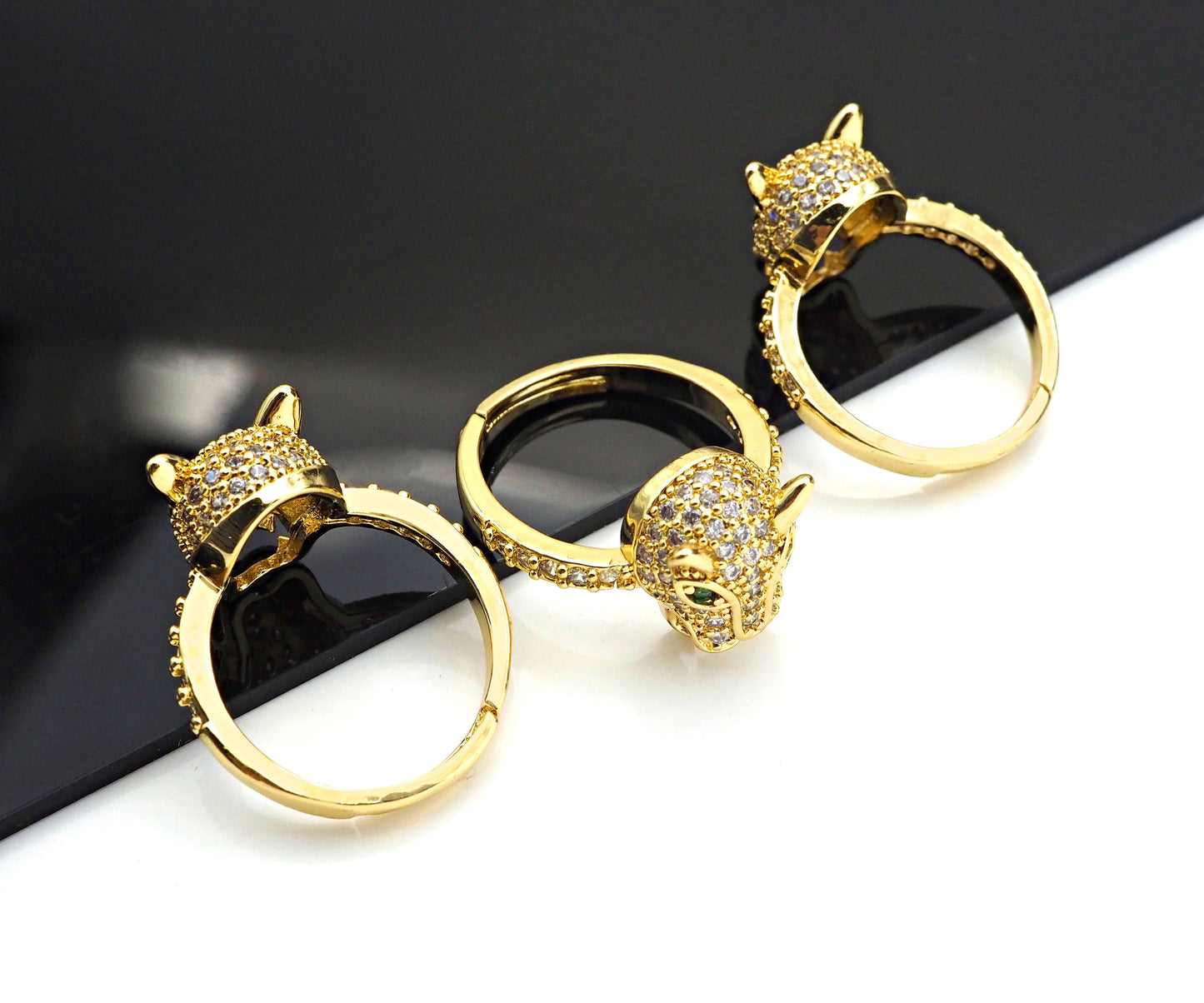 Gold Panther Adjustable Ring, LD46