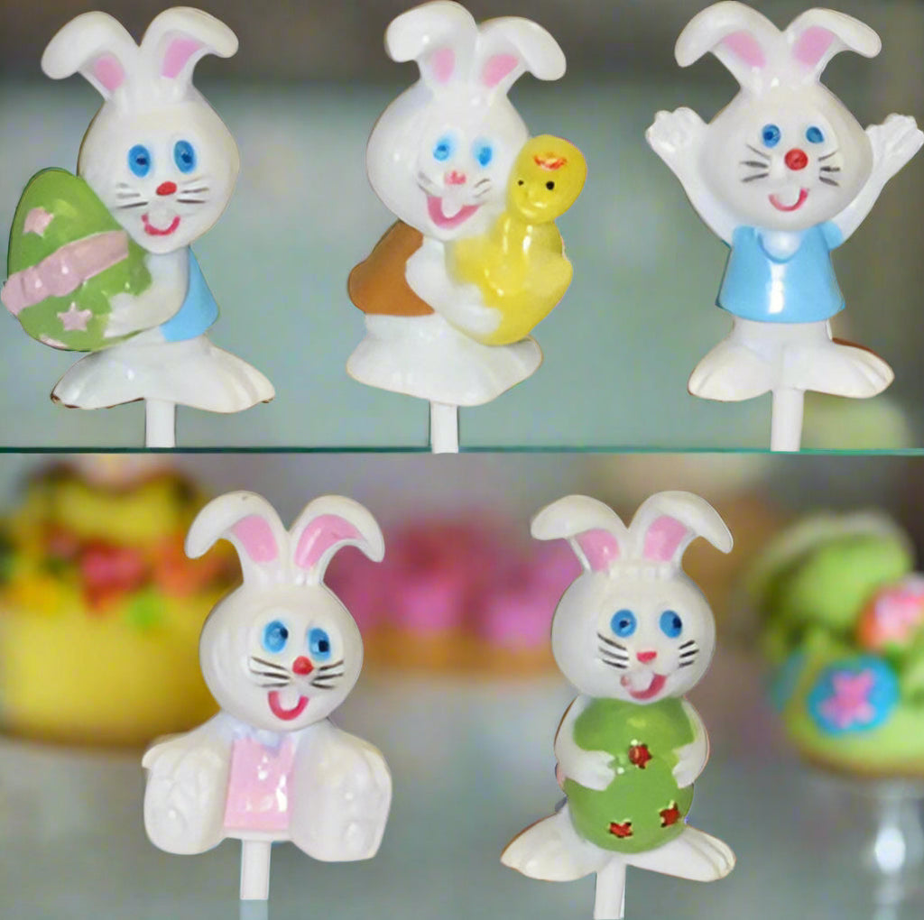 Lapins de Pâques 3D joyeux mélangés, 12 ou 48 pièces