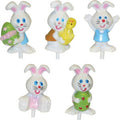 Lapins de Pâques 3D joyeux mélangés, 12 ou 48 pièces