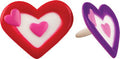 Double Heart Rings - Asst. 12 or 72 pcs