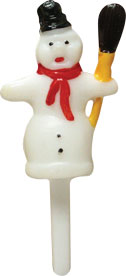 Pique bonhomme de neige 3" - lot de 72