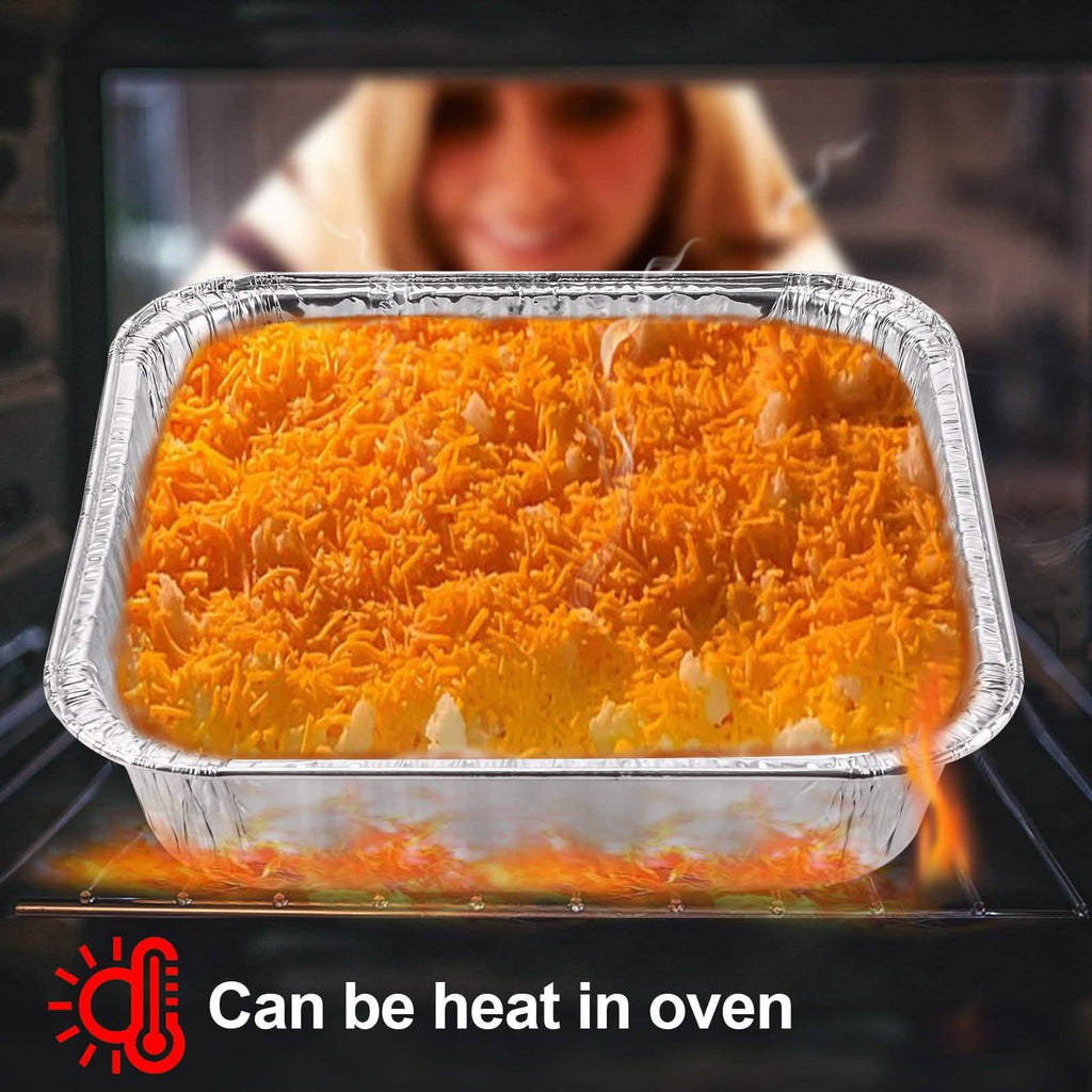 51-Packs: IMAGE 4 Size Aluminum Loaf Pans Disposable Premium Heavy-Duty Tin Foil
