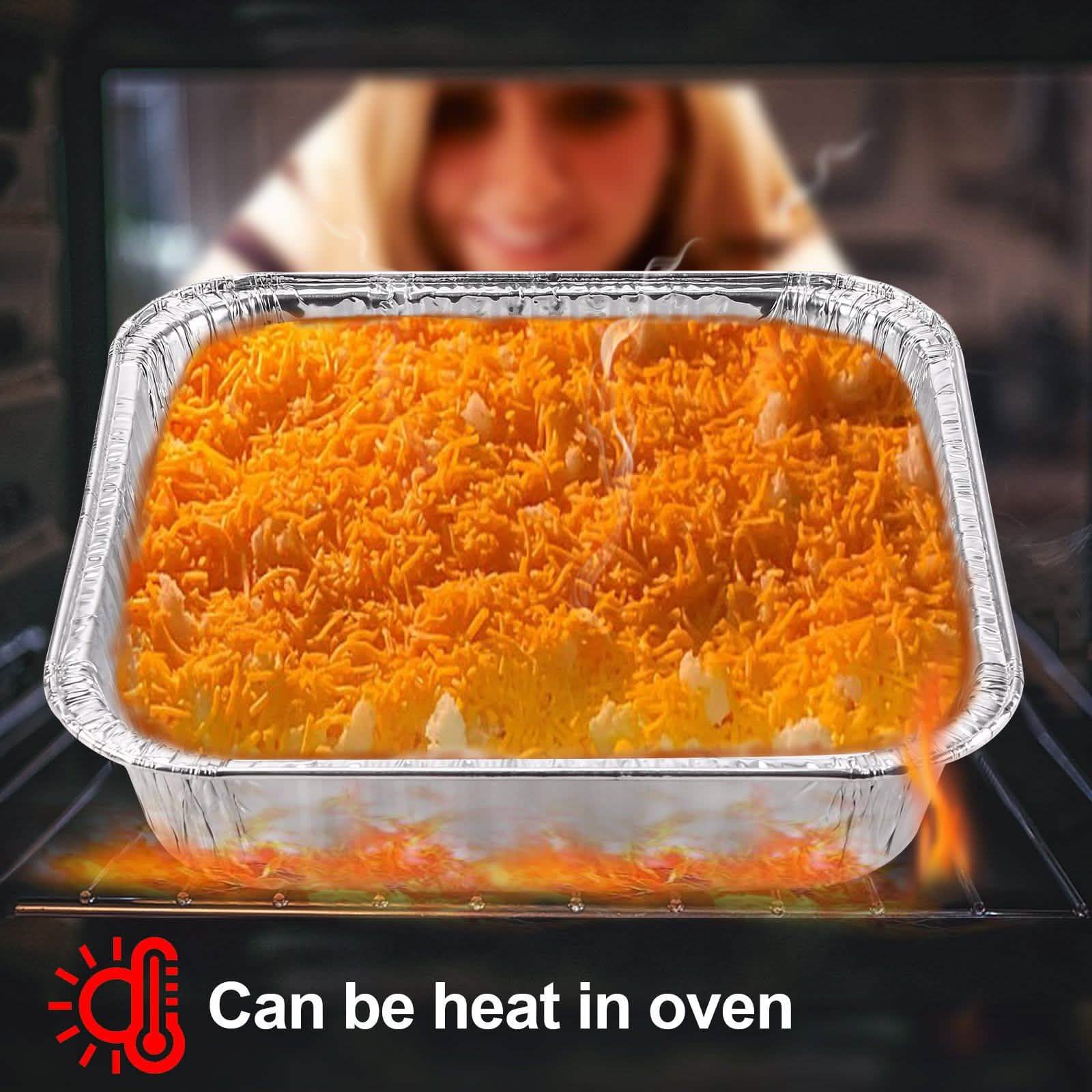 51-Packs: IMAGE 4 Size Aluminum Loaf Pans Disposable Premium Heavy-Duty Tin Foil