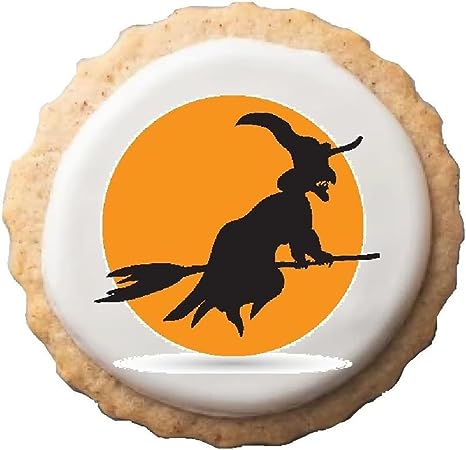 Décorations comestibles pour cupcakes d'Halloween (12 pièces) – Disques en sucre pour pâtisseries