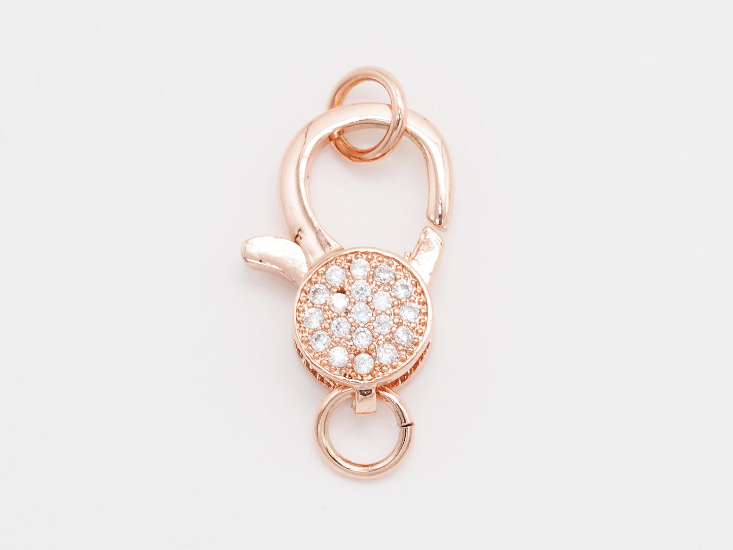 CZ Micro Pave Lobster Claw Clasp/Link Connector, SKU#H36