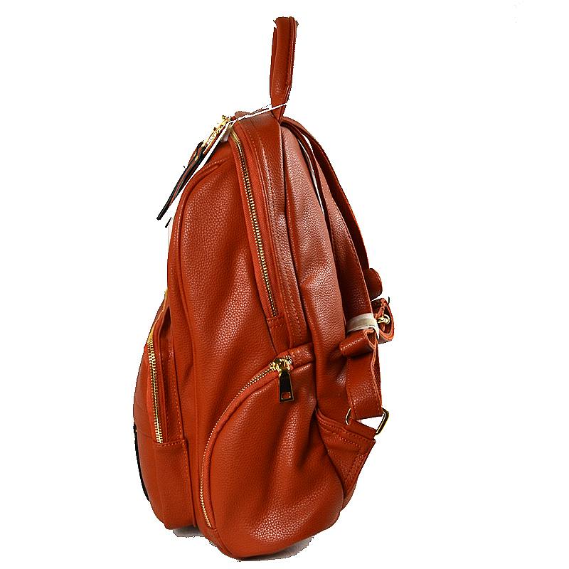 Elegant Soft PU Leather Bag Casual Shoulder Women's Backpack