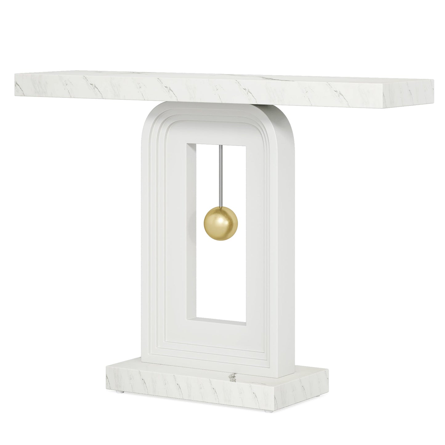 Modern Console Table with Geometric Base