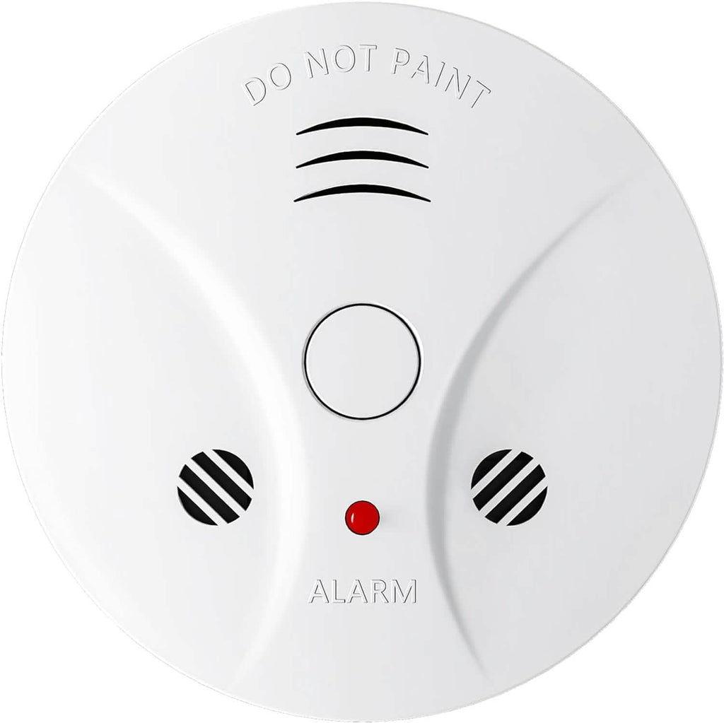 Smoke and Fire Detector Alarm – Portable Photoelectric Fire Alarm with Silence Button