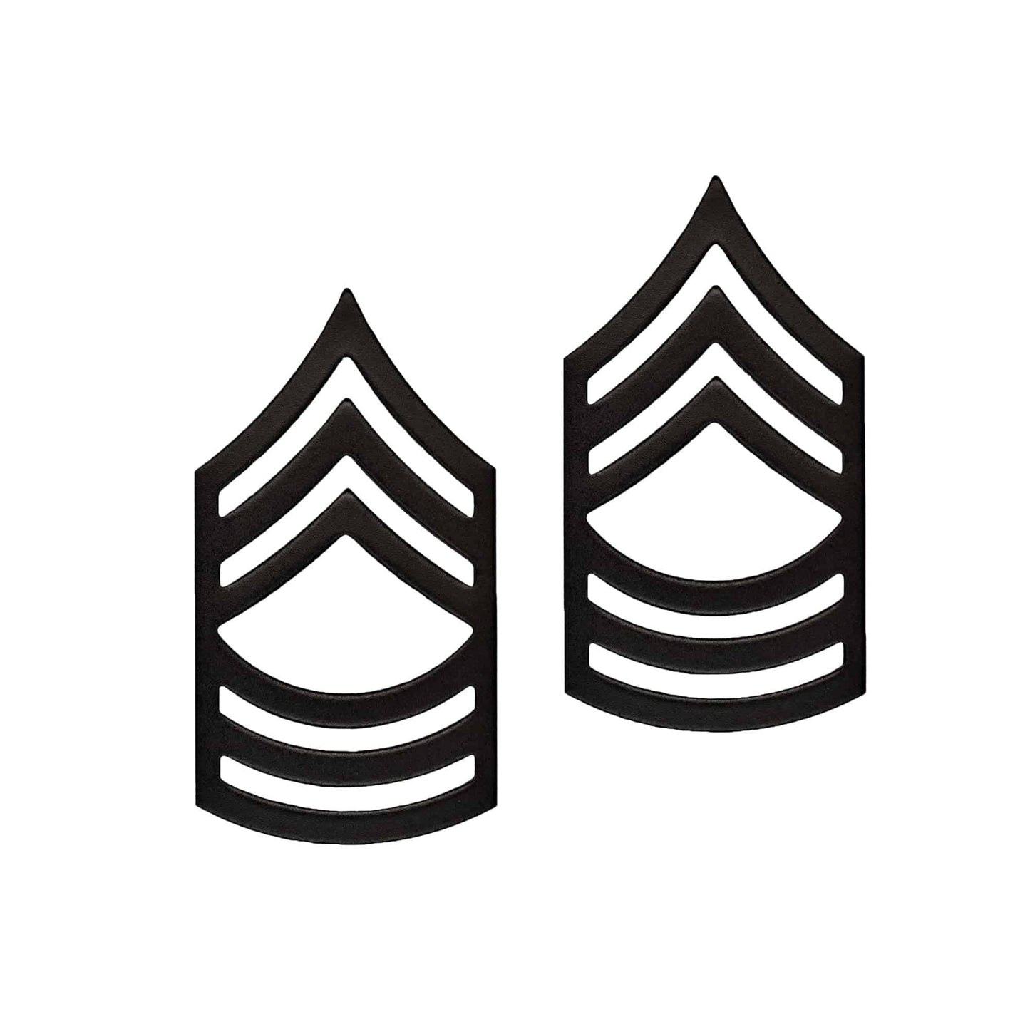U.S. Army E8 Master Sergeant Sta-Brite® (Black) Metal Pin-on Rank