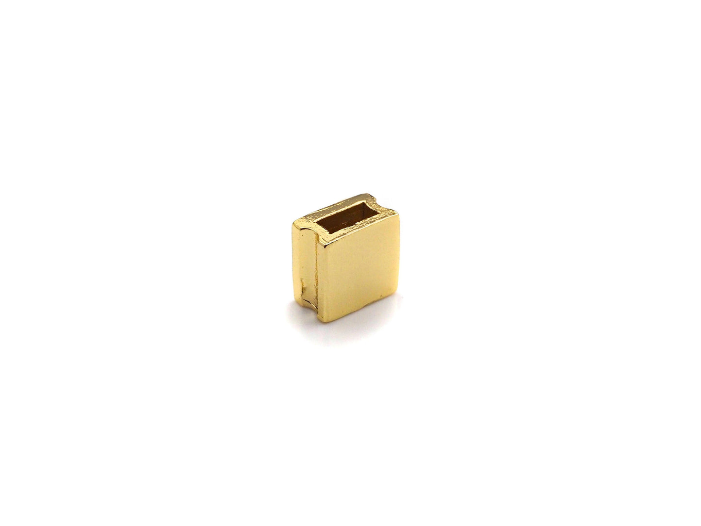 Gold Square Spacer Beads, Sku#Z1092