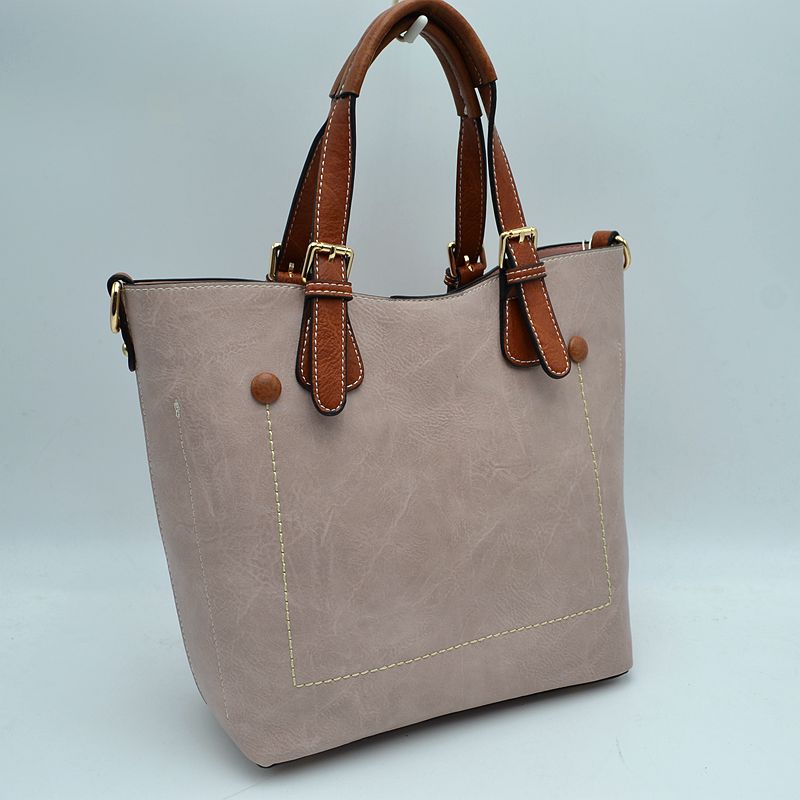 Vegan Leather Tote Shoulder Handbags For Women