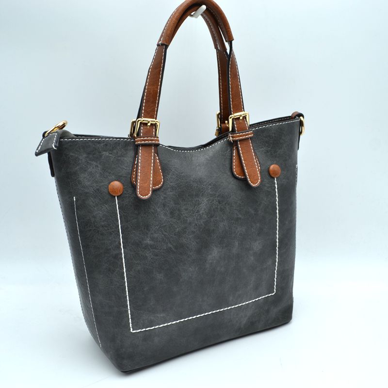 Vegan Leather Tote Shoulder Handbags For Women