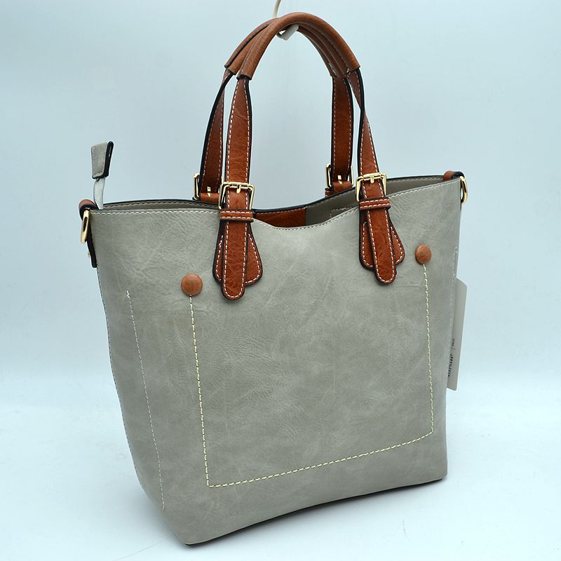 Vegan Leather Tote Shoulder Handbags For Women