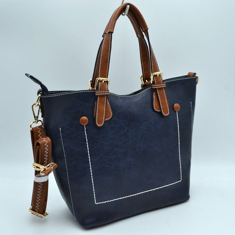 Vegan Leather Tote Shoulder Handbags For Women