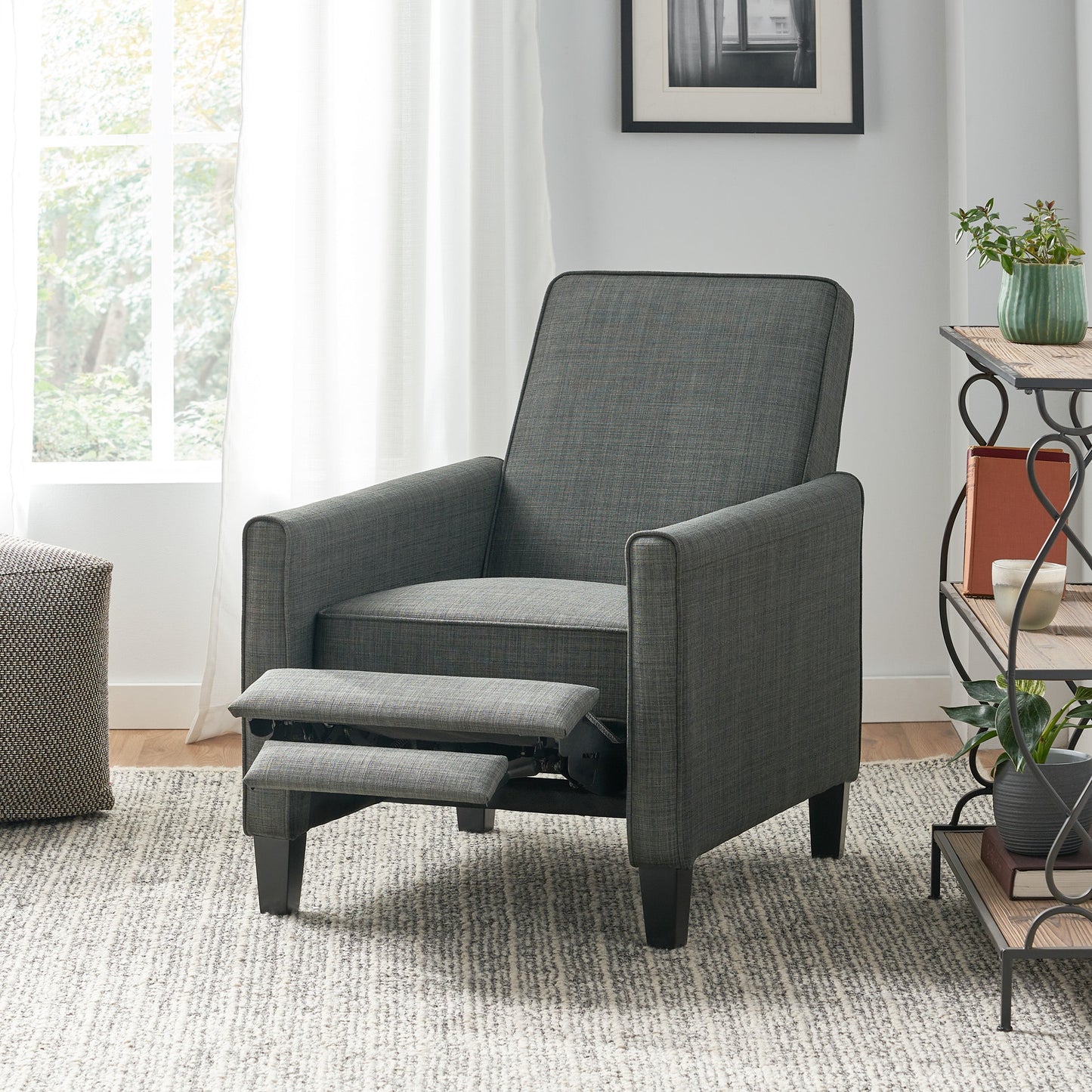 27.5" Push Back Recliner Chair