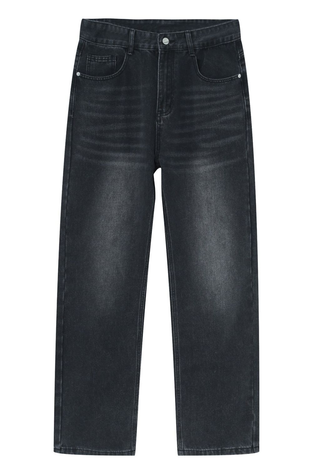 Straight Leg Jeans with Pockets
