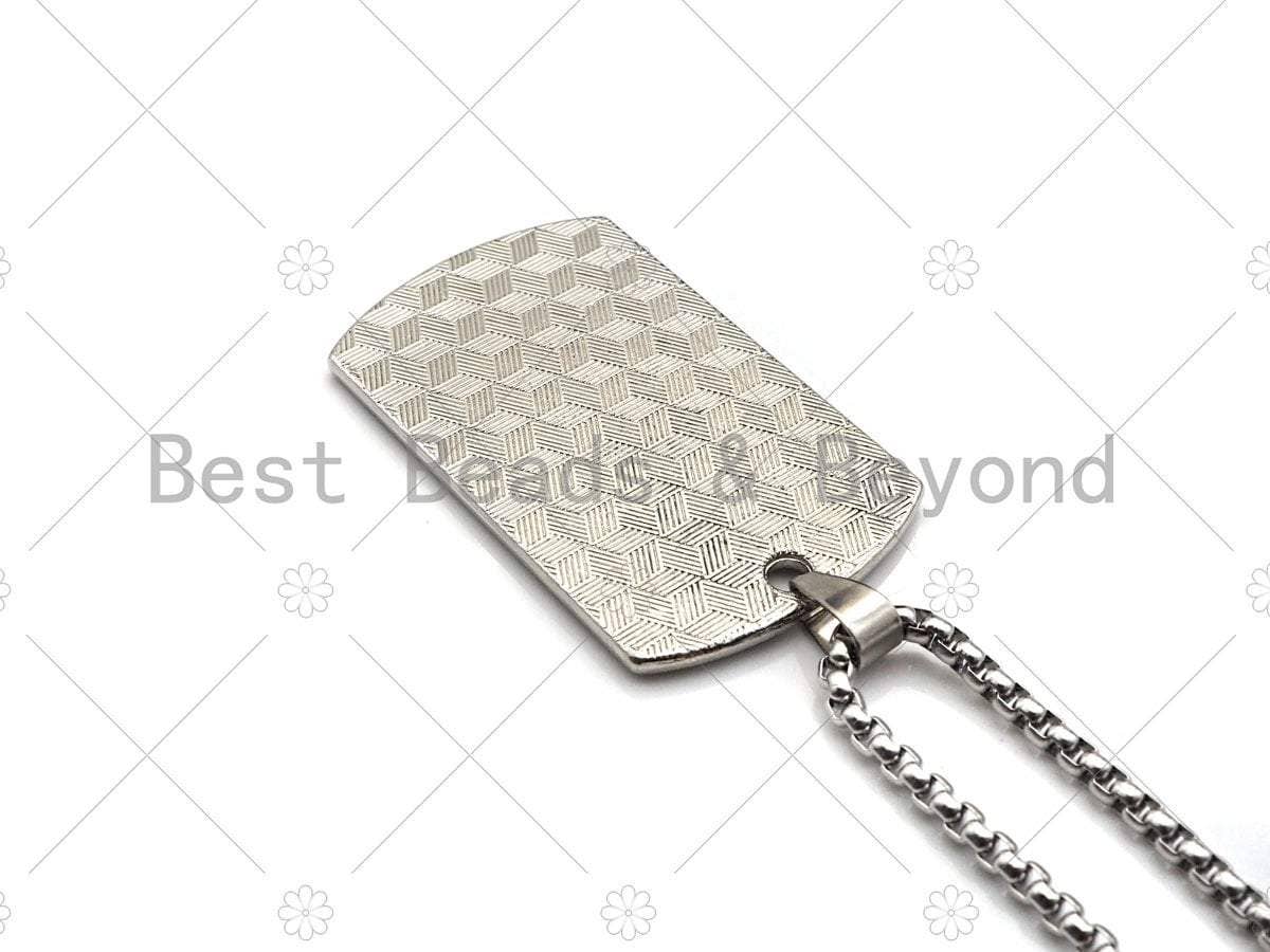 LA Lakers Dog Tag Pendant Chain Necklace, sku#L343