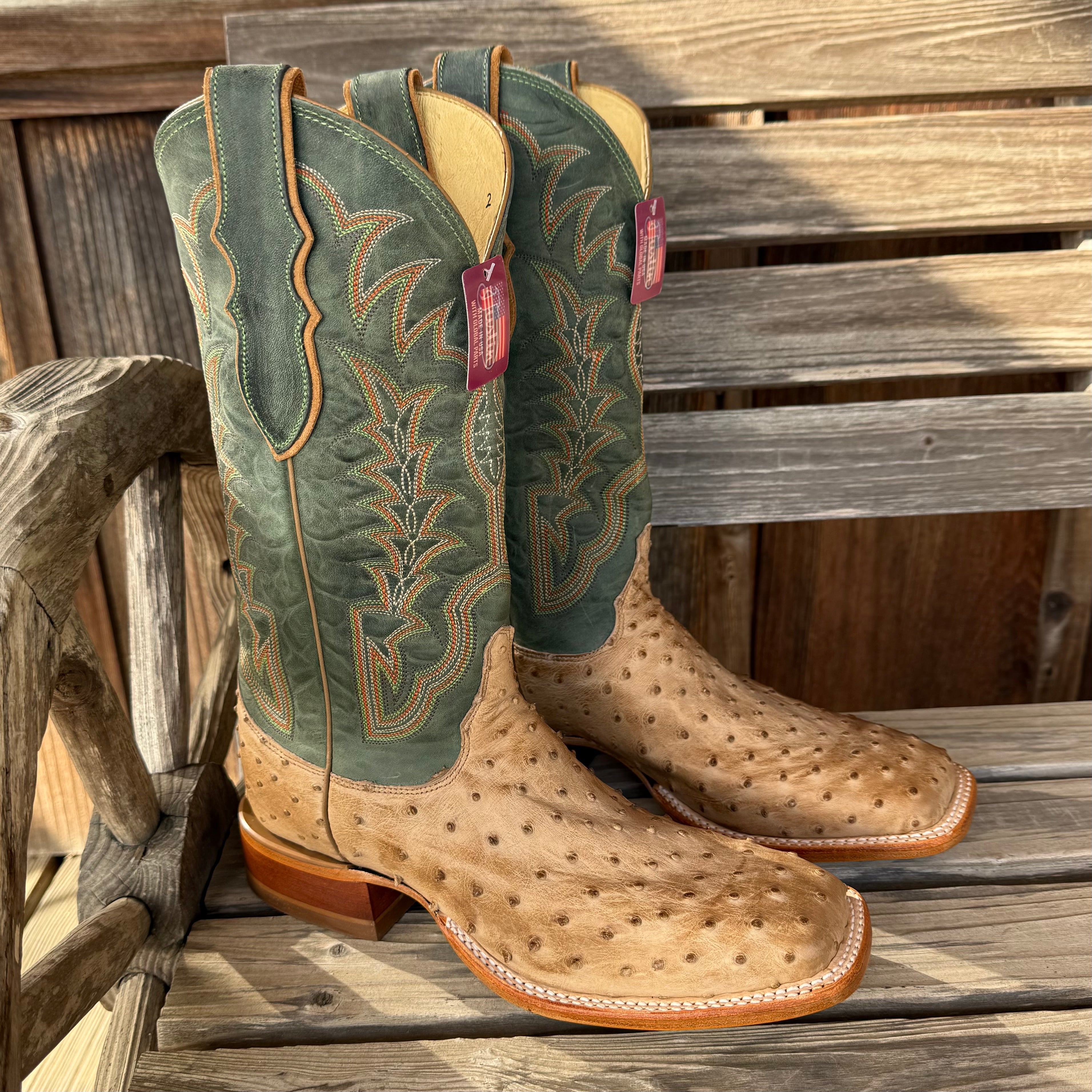 Ostrich Chisolm Boot | Justin Mens
