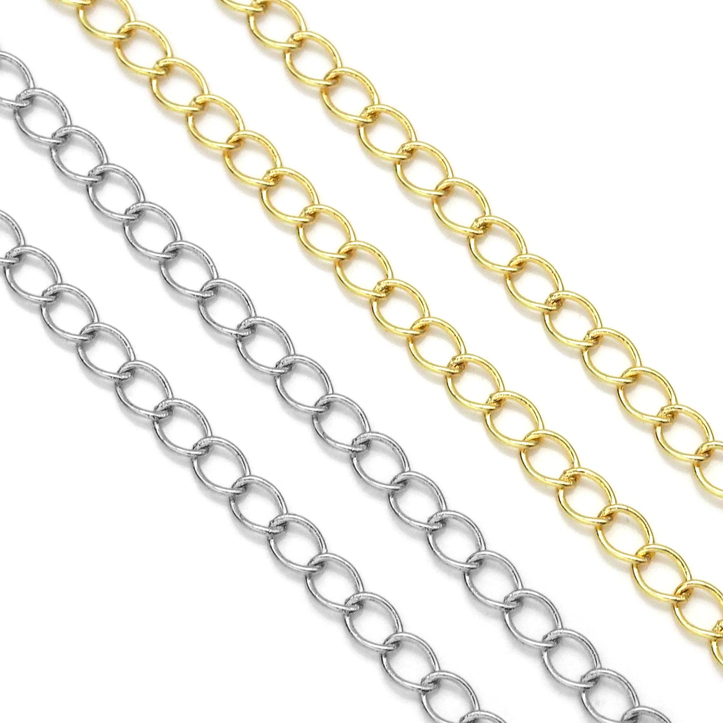 Thin Oval Link Chain by Yard, extension chain, sku#LX159
