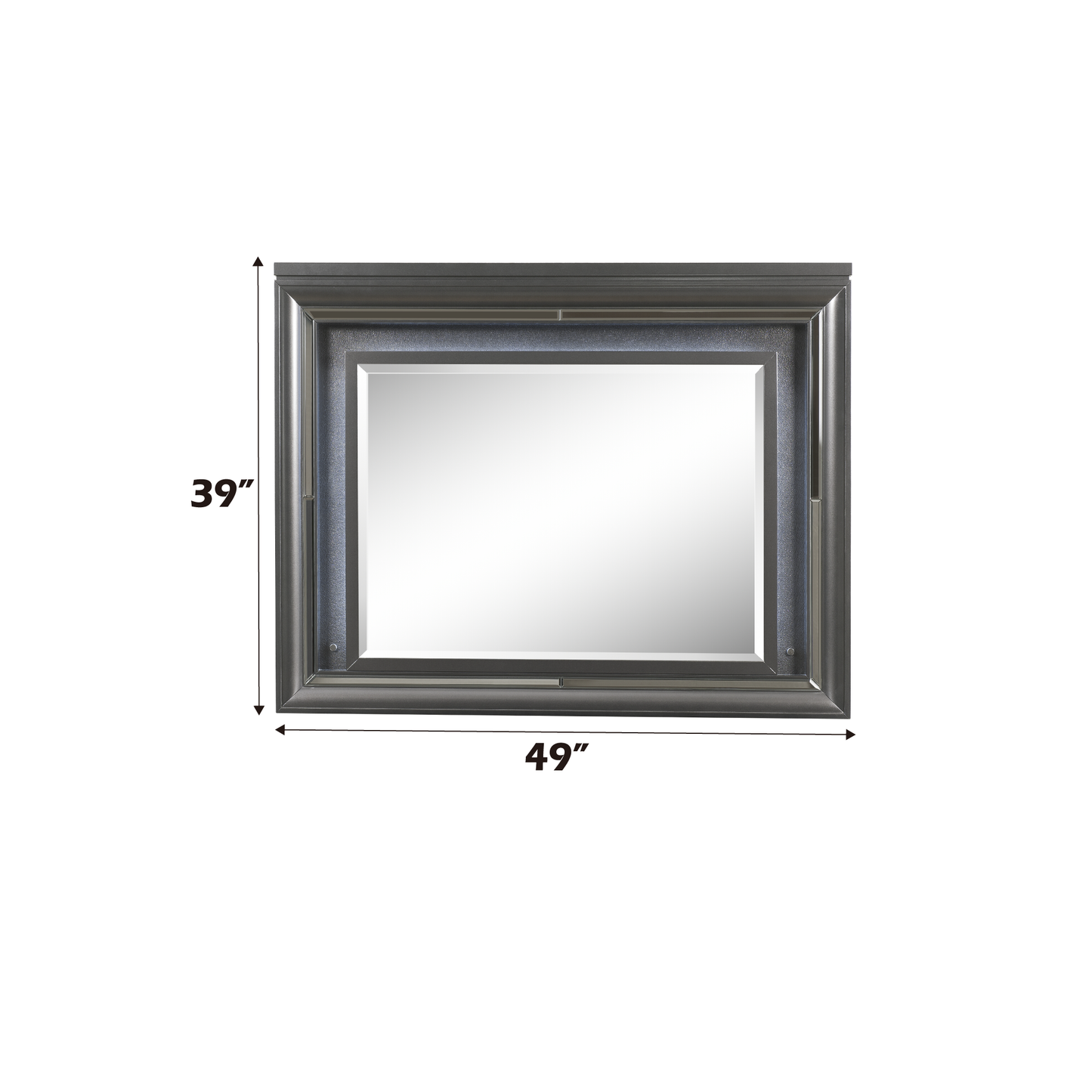 Sawyer Metallic Vanity & Dresser Mirror