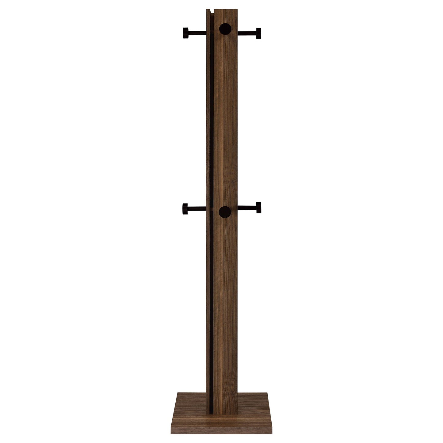 Rikkie Engineered Wood Coat Rack Walnut