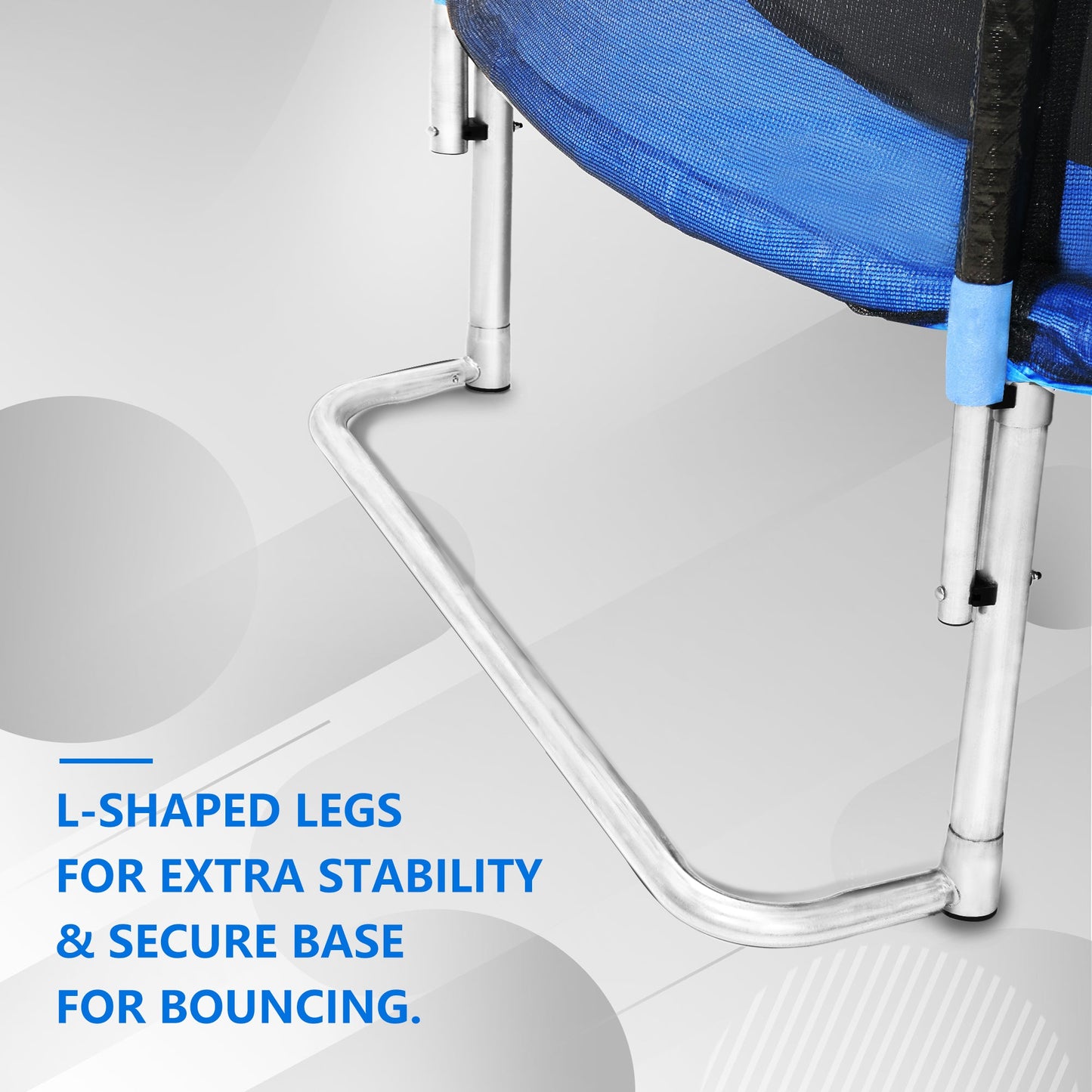 YC 8FT Trampoline Outer Net with Soft Basketball Board