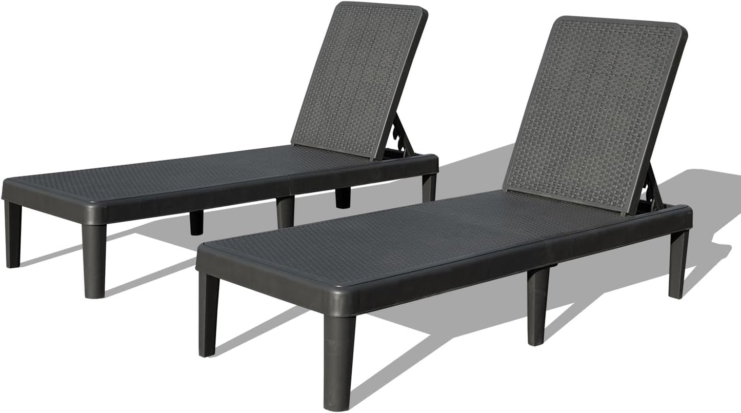 Pool Lounge Chairs Set of 2