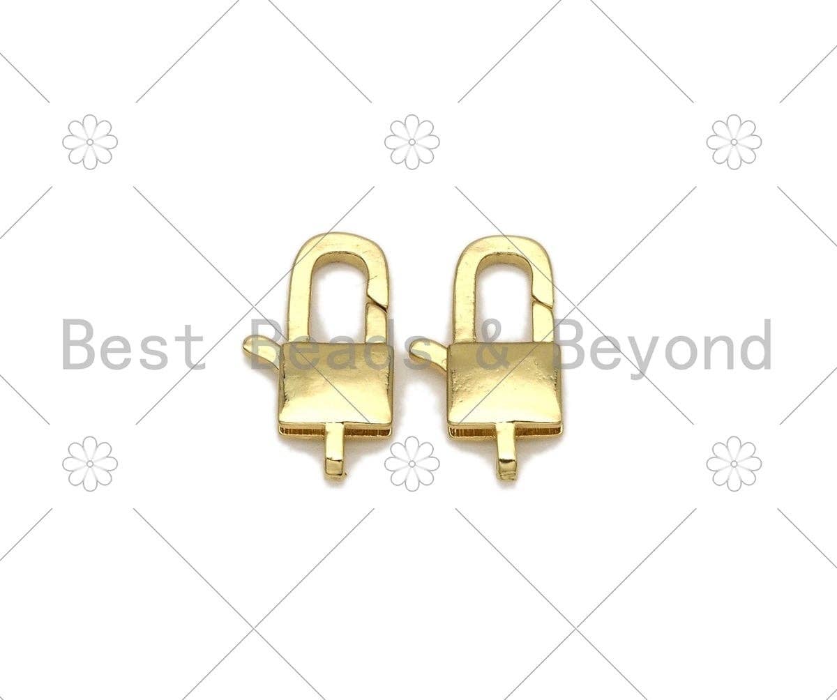 High Quality Lock Lobster Claw Clasp, 18K Gold Filled Simple Lobster Claw Clasp, Lobster Claw, Wholesale Lobster Claw, 9x20mm,Sku#LK444