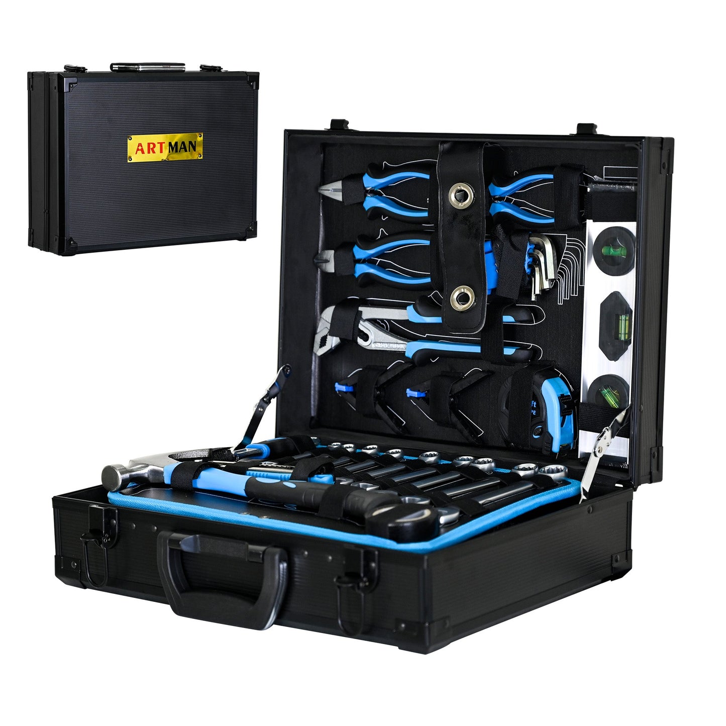 Combined Maintenance Tool Suitcase - 247 Pieces of Basic Home Maintenance Tool Set