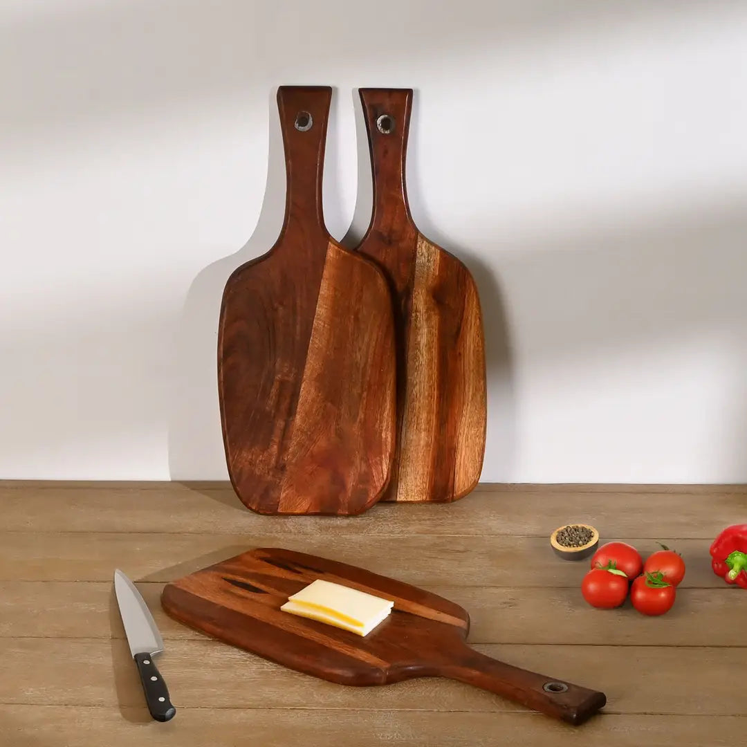 Paddle Cutting Board Chopping Board - Set of 3