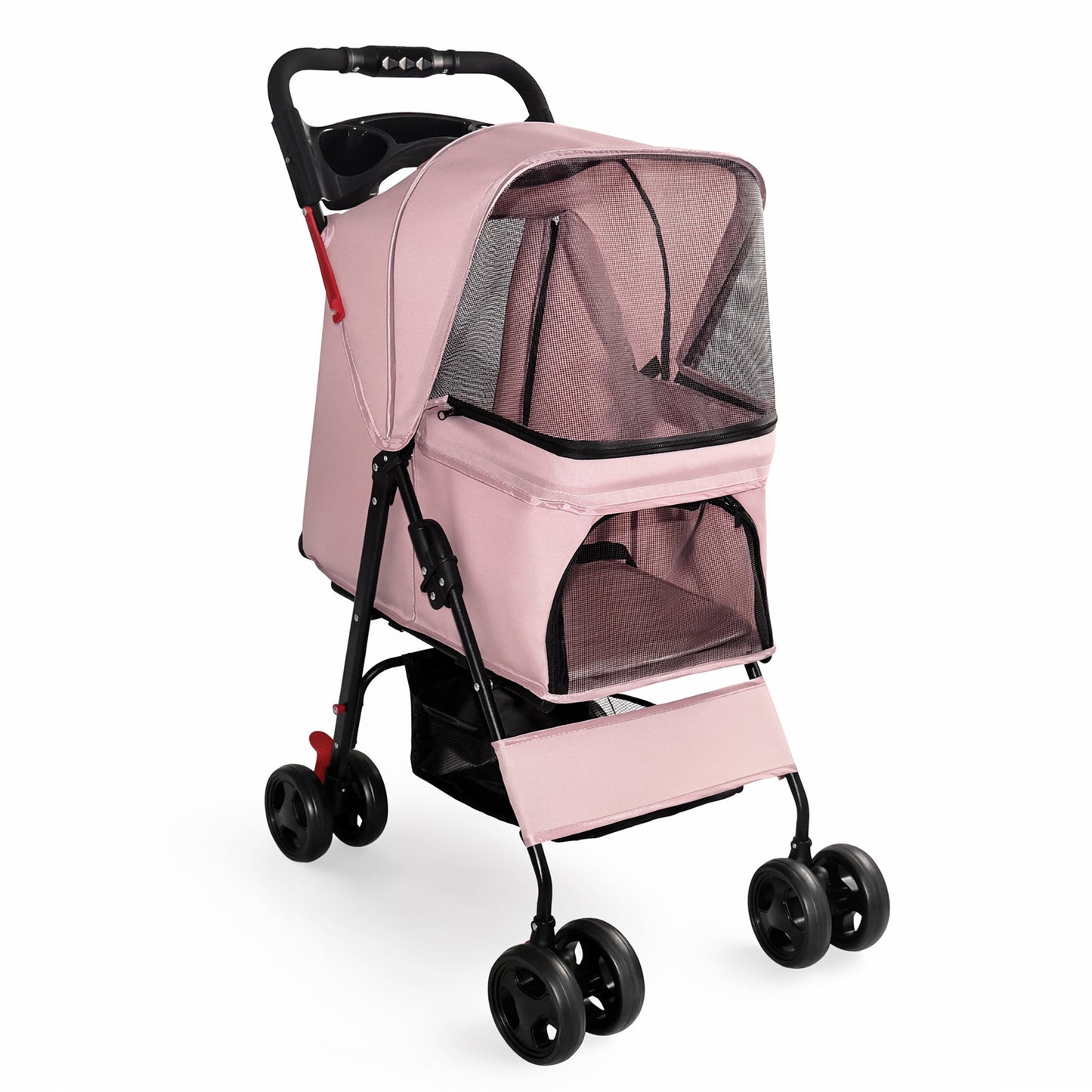 Foldable Pet Stroller for Small Dogs and Cats