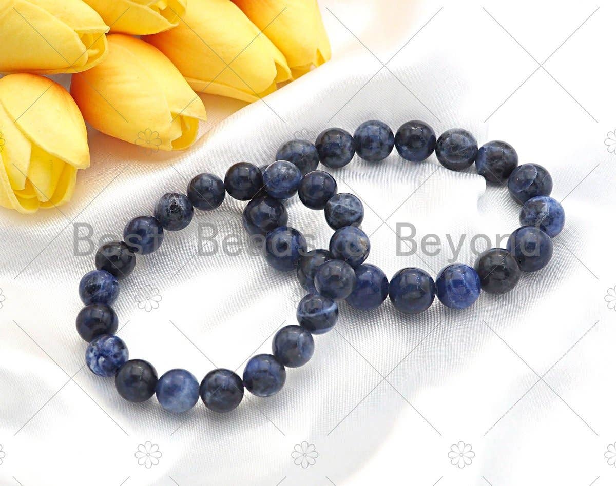 Blue Sodalite Stretchy Bracelet, Sku#EF31
