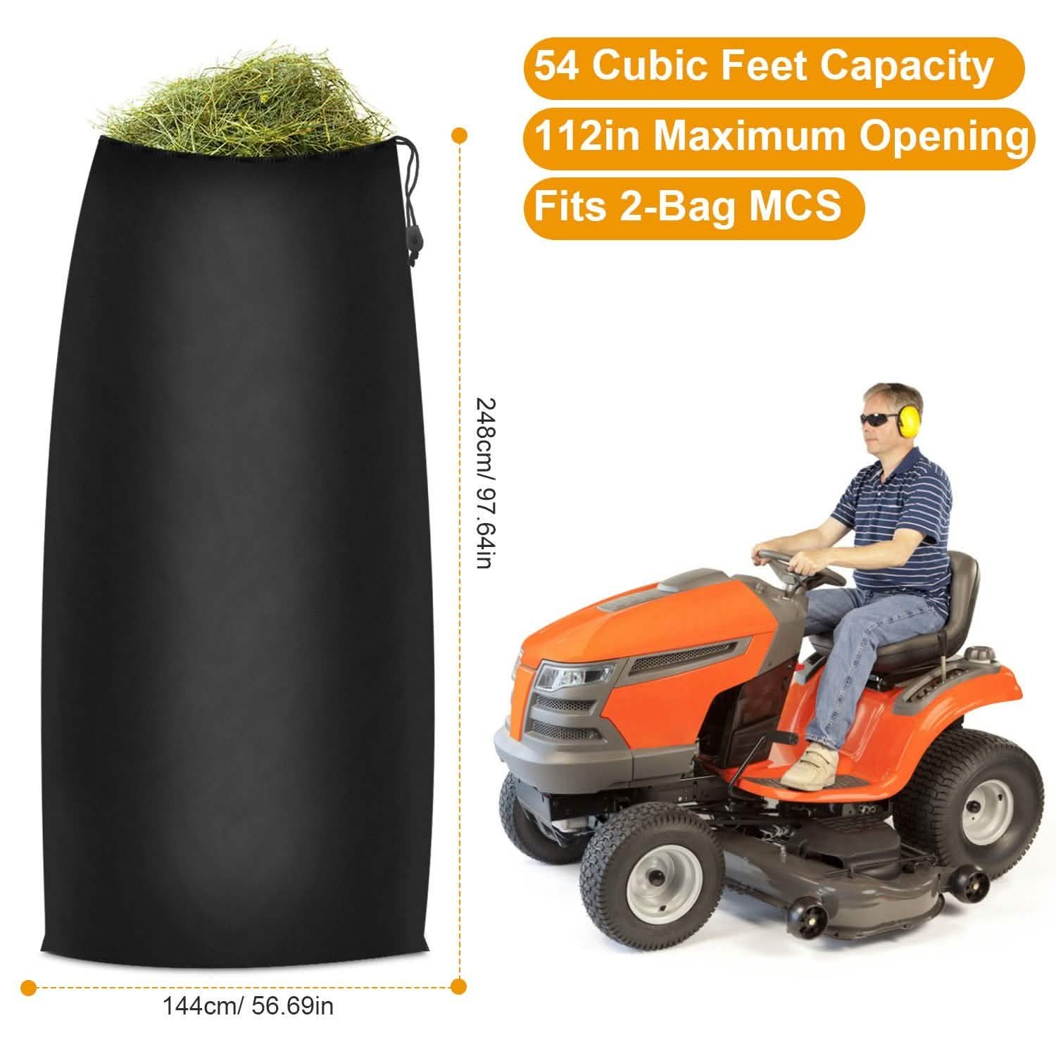 54 Cubic Lawn Tractor Leaf Bag