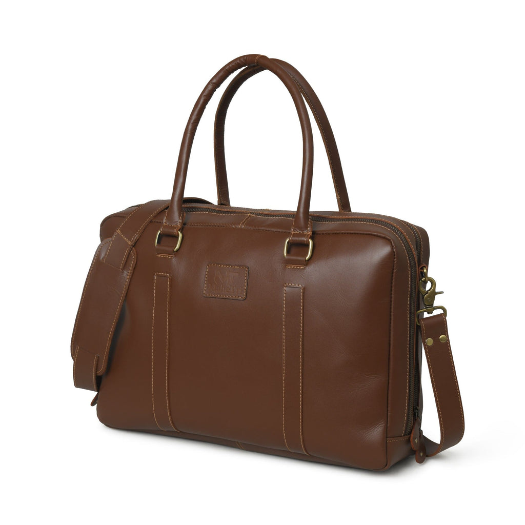 Serviette de bureau en cuir de buffle Dixon Brown pour ordinateur portable