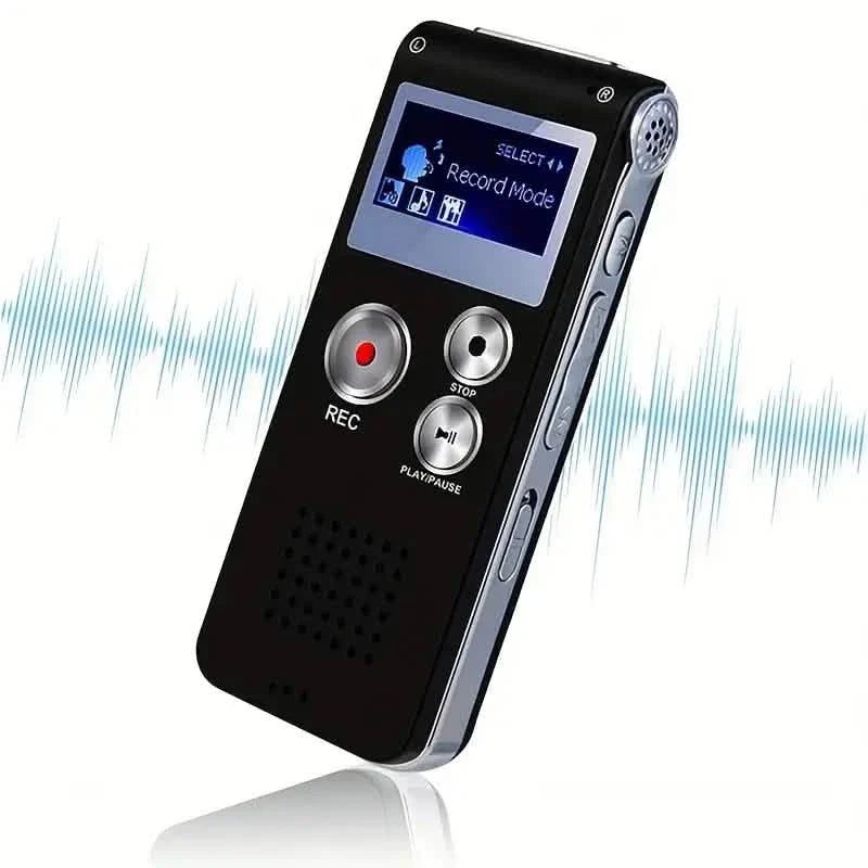 Enregistreur vocal numérique et lecteur MP3 8 Go – Audio portable pour les réunions et les conférences
