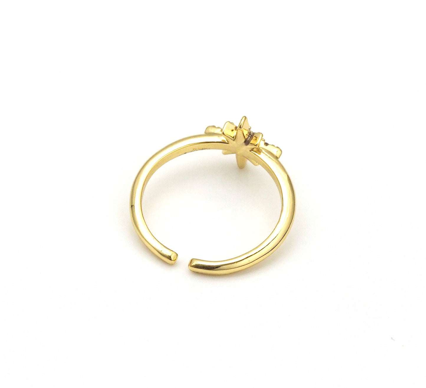 North Star Shape Adjustable Ring,O78
