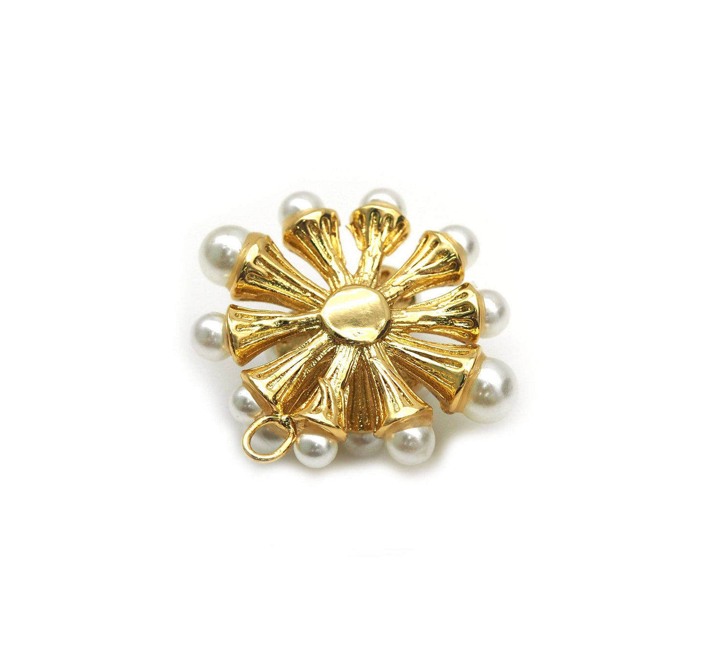 Mother of Pearl Flower Pendant, Sku#Y617