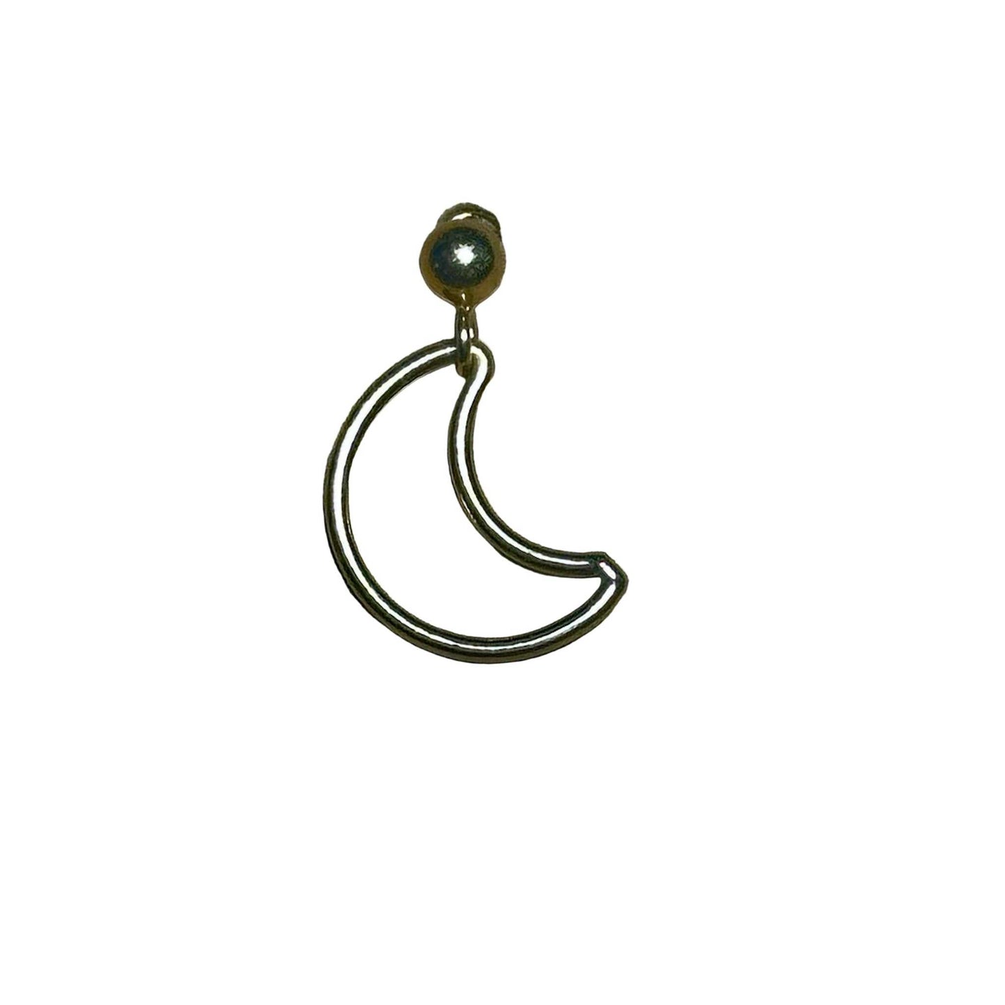 Crescent Moon Dangle Bertoni Earrings - Gold Filled Sterling Silver