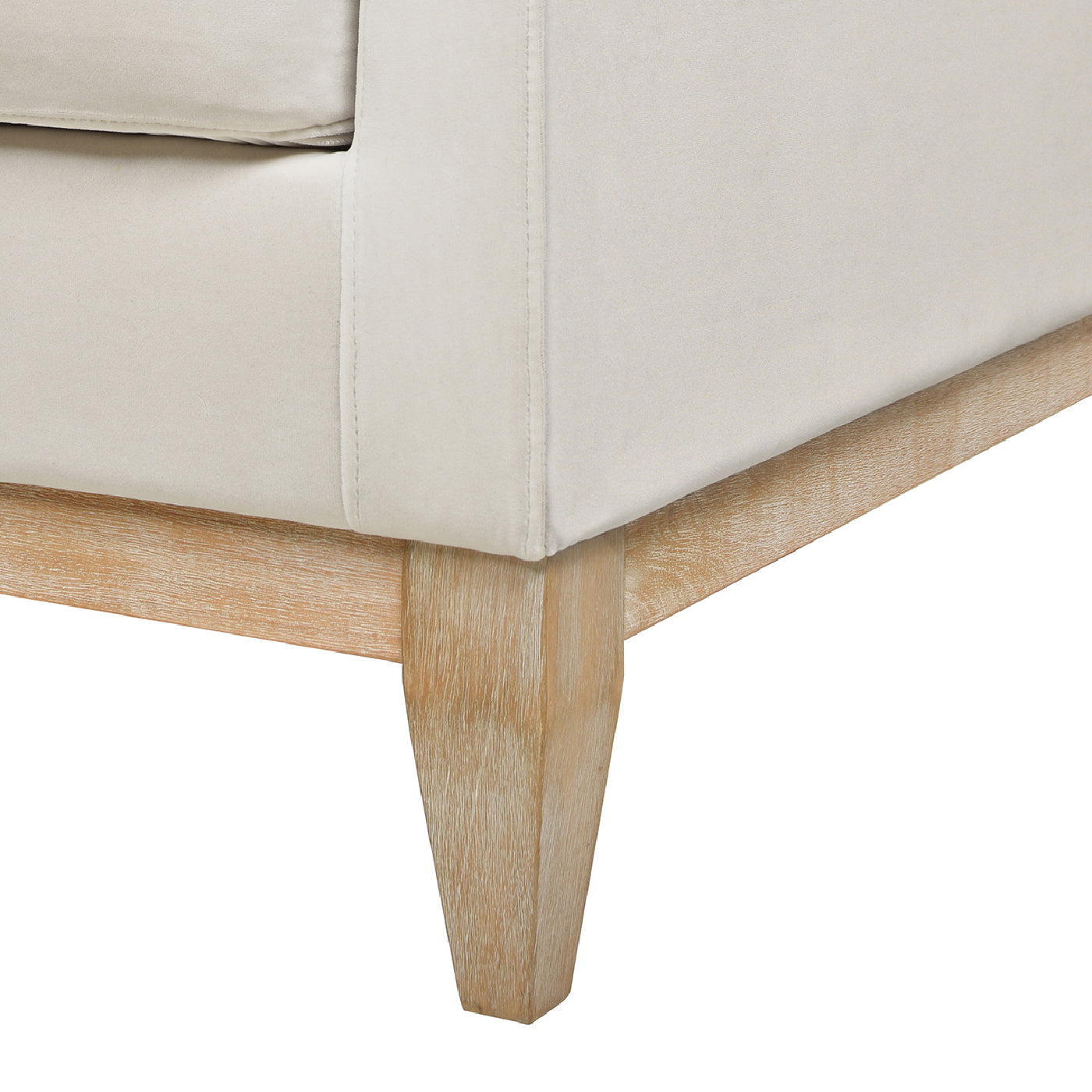 Knox 36" Modern Farmhouse Arm Chair in French Velvet