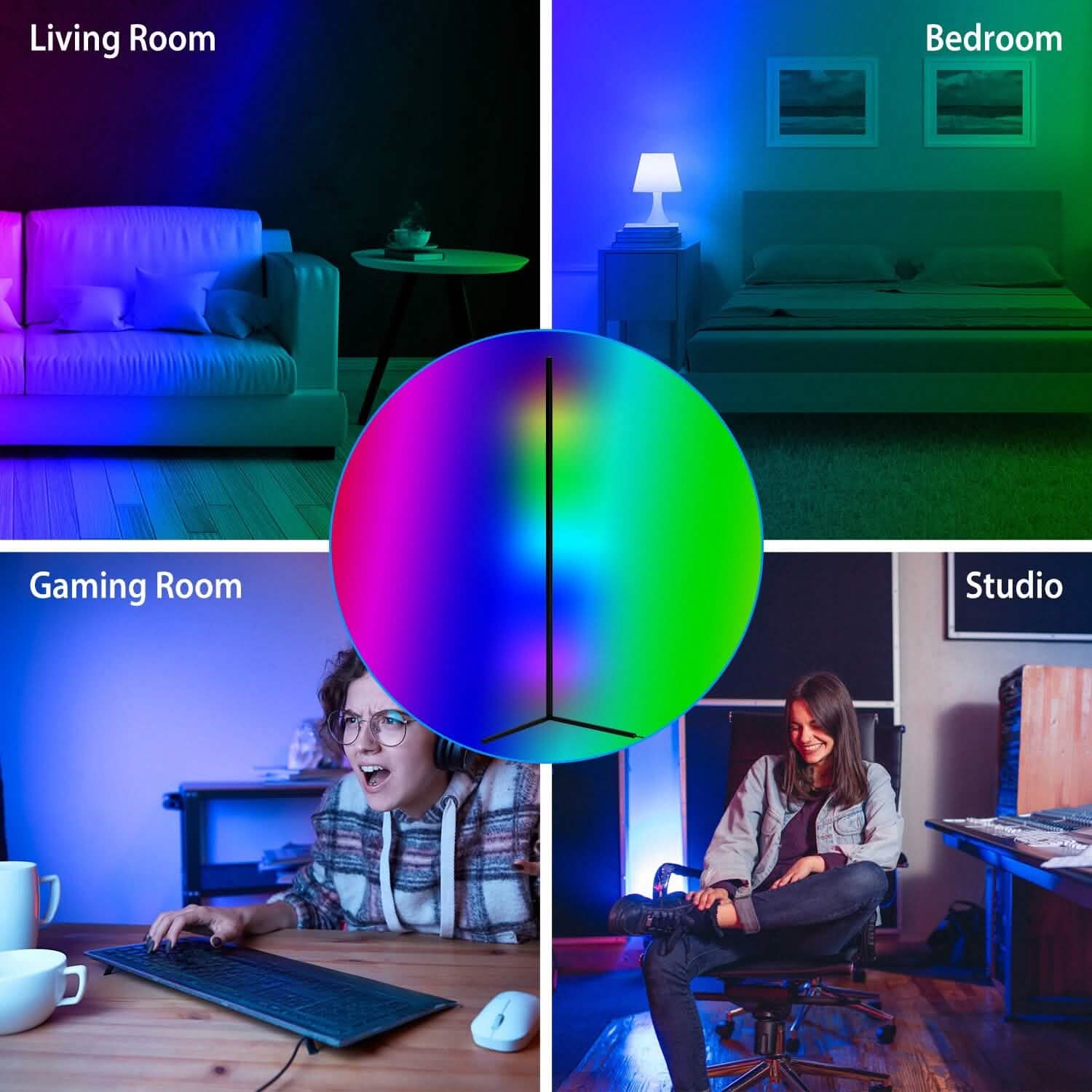 56" Floor LED Light Standing Lamp
