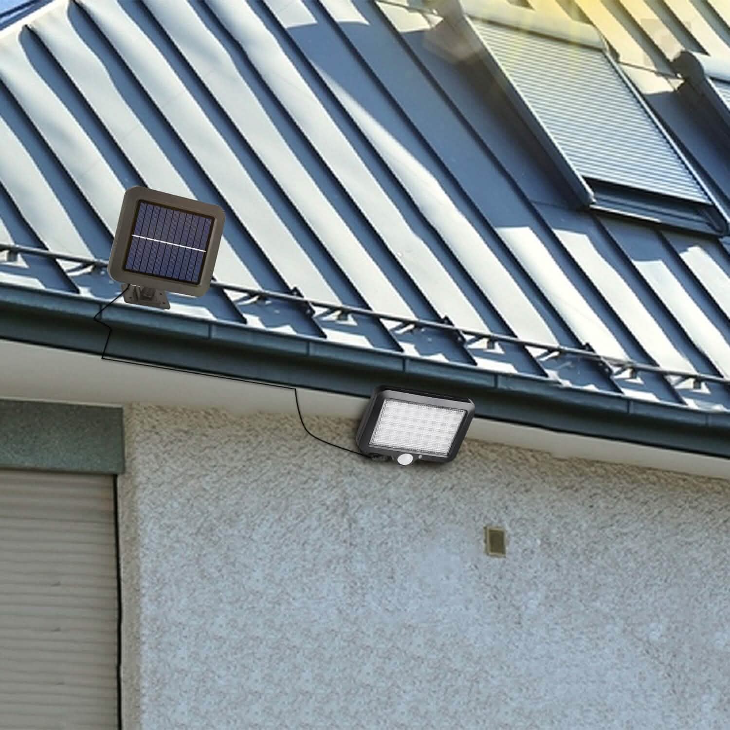 56 LEDs Outdoor Solar Security Flood Light