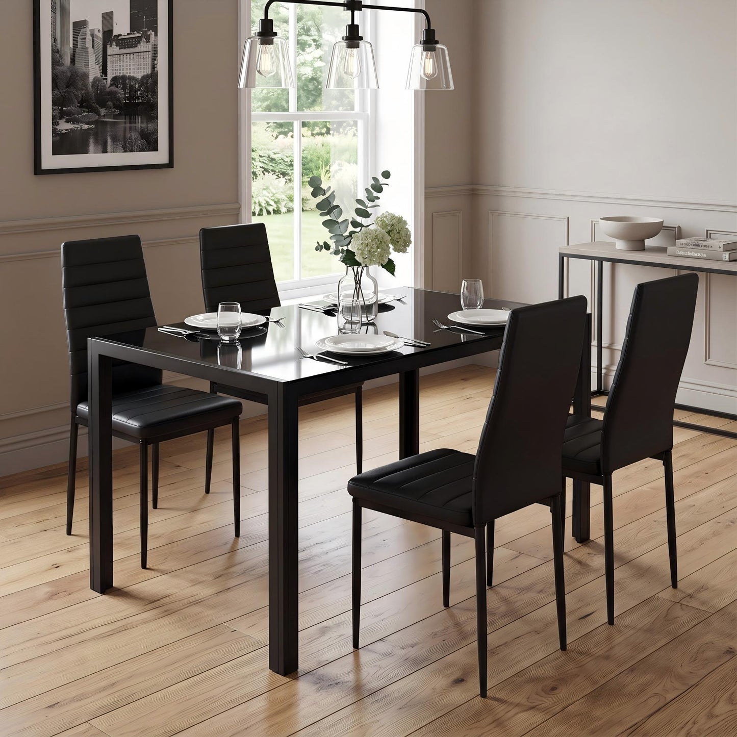5 Pieces Dining Table Set for 4