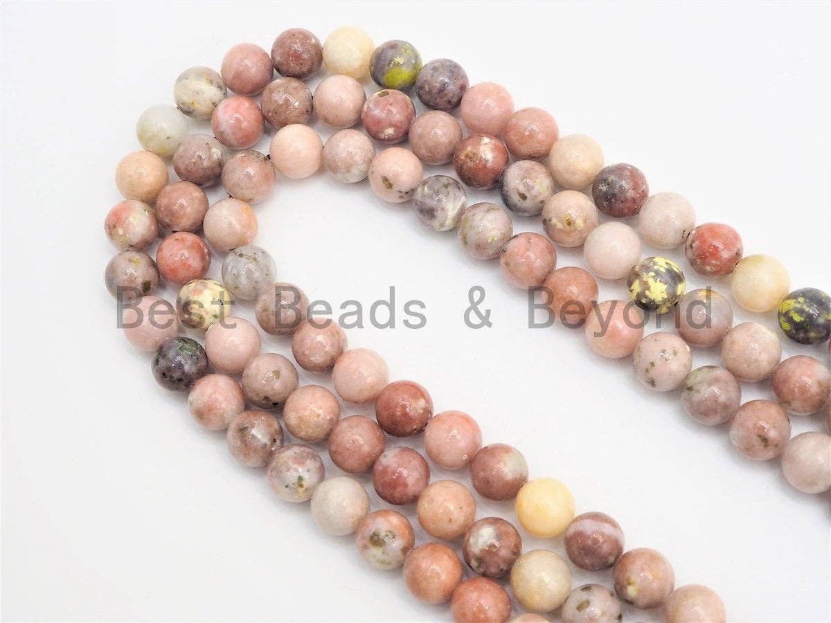 Quality Natural Pink Bloodshot Agate Round Smooth Beads,6mm/8mm/10mm/12mm beads,Rose Pink Gemstone, 15.5inch strand, SKU#U394