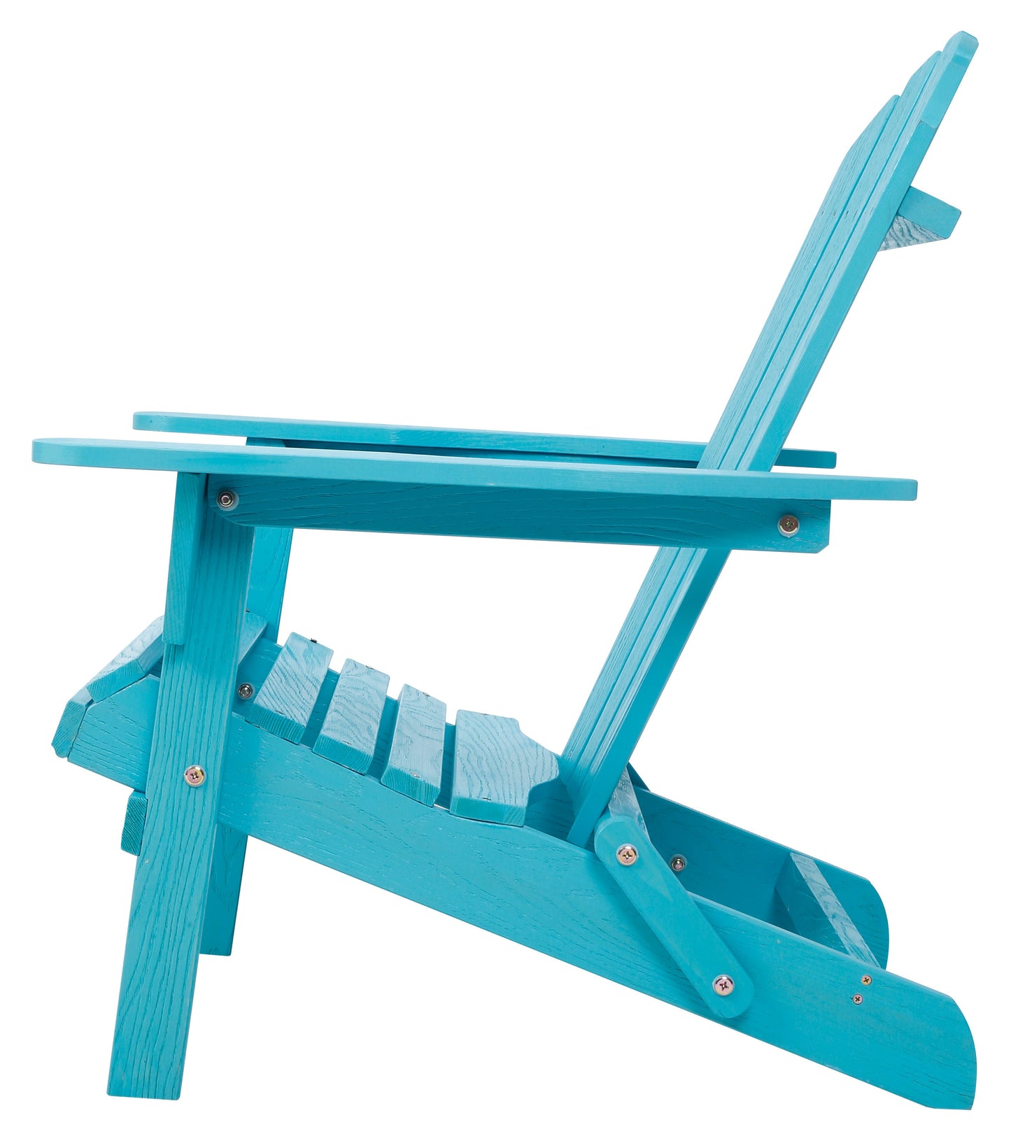 Embossed Wooden Outdoor Folding Adirondack Chair