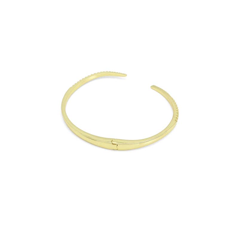 Gold CZ Spike Point Bracelet, Sku#LK951