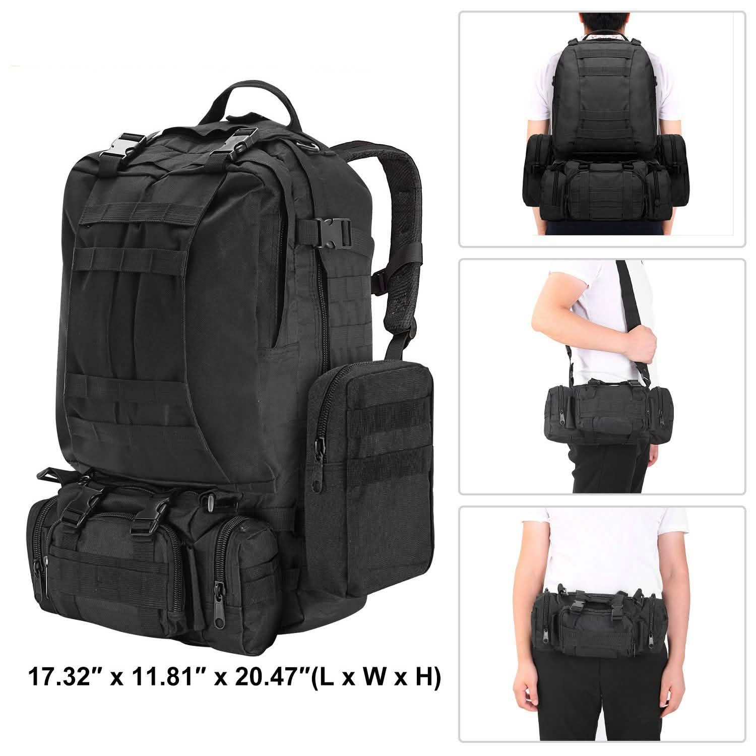56L Military Tactical Backpack