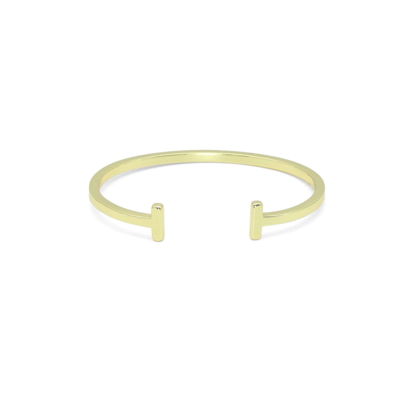 Gold T bar Adjustable Bracelet, Sku#LX753