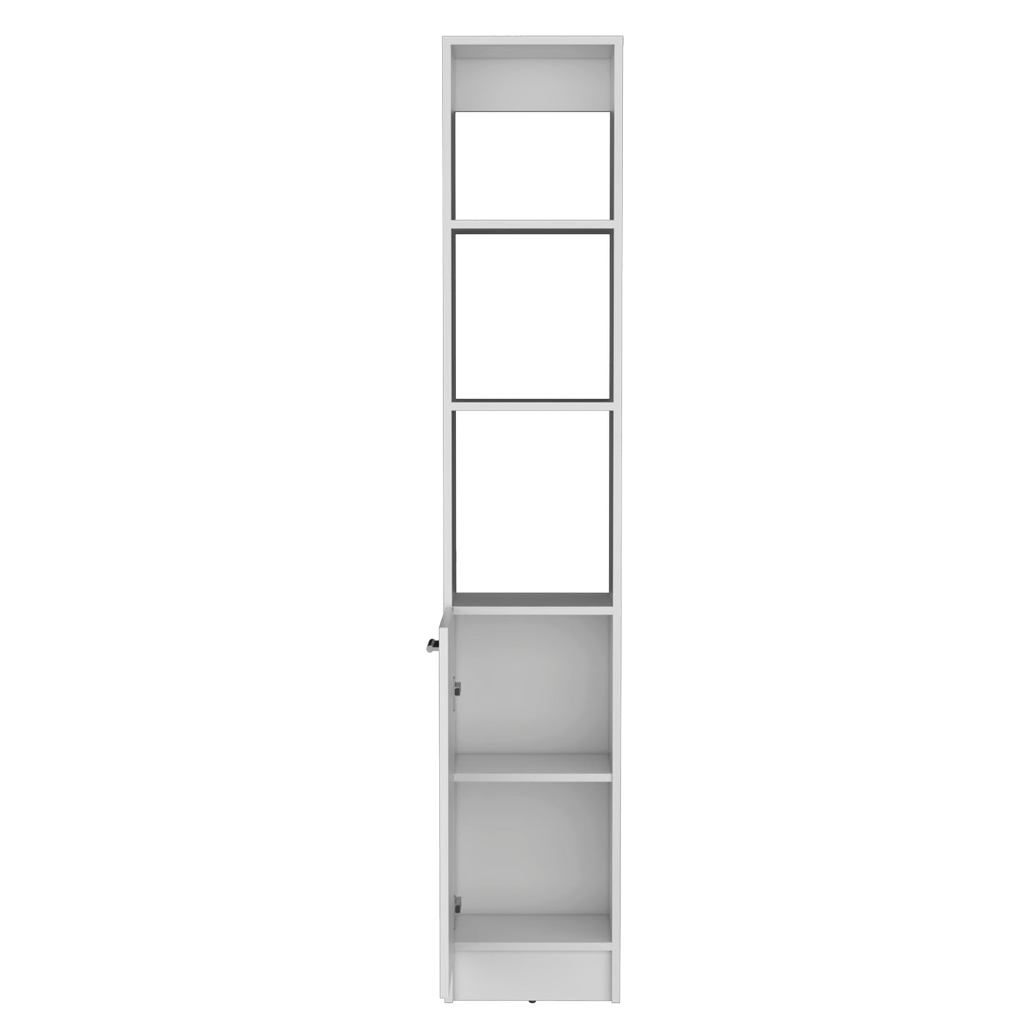 Linen Cabinet, 1 Door, 6 Shelves